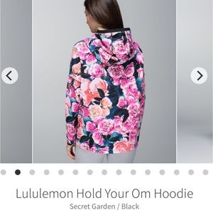 Lululemon Athletica Secret Garden Black Hoodie
